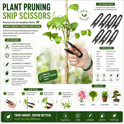 Pruning snip scissors for gardening and plant trimming at Maria's Grow Garden Store.