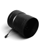 4-inch inline duct fan with speed controller for ventilation.