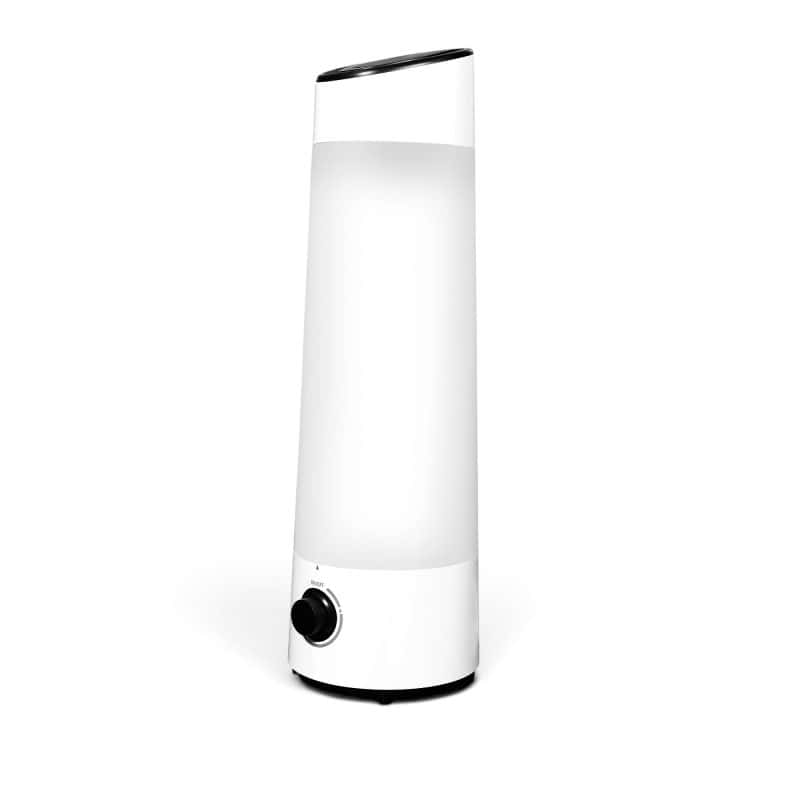 White humidifier with 6-liter water tank for home use.