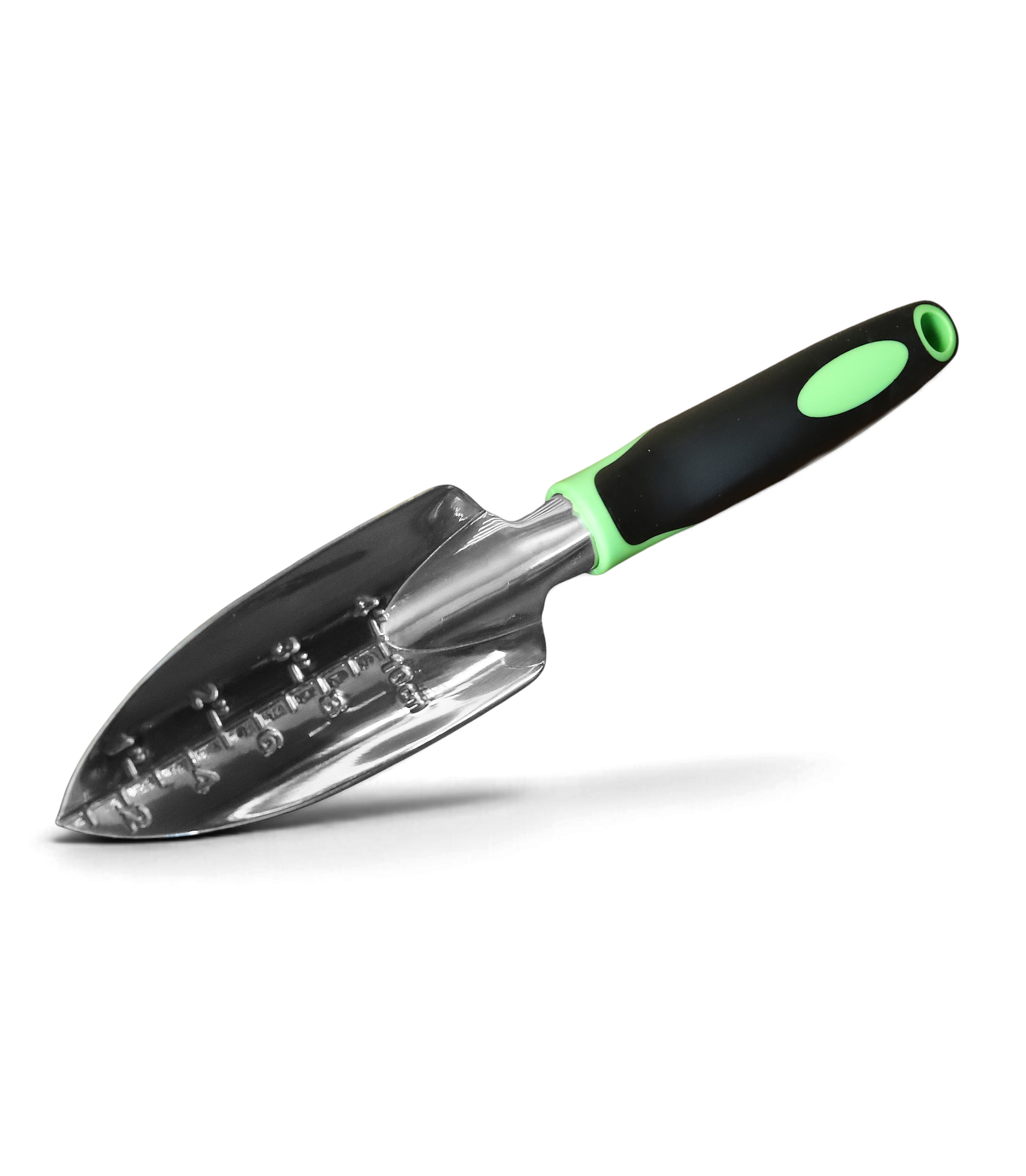 Stainless Steel Garden Hand Trowel Stainless steel garden hand trowel with ergonomic handle for gardening.